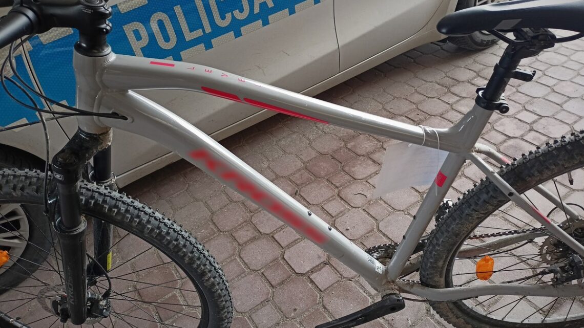 Rower odzyskany. Dzielnicowy rozpoznał 15-latka, który go ukradł