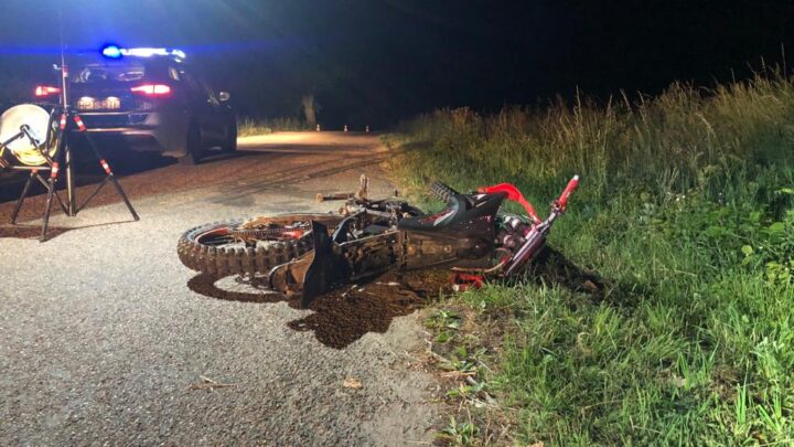 Poważny wypadek motocyklisty