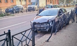 Kolizja w centrum Ełku