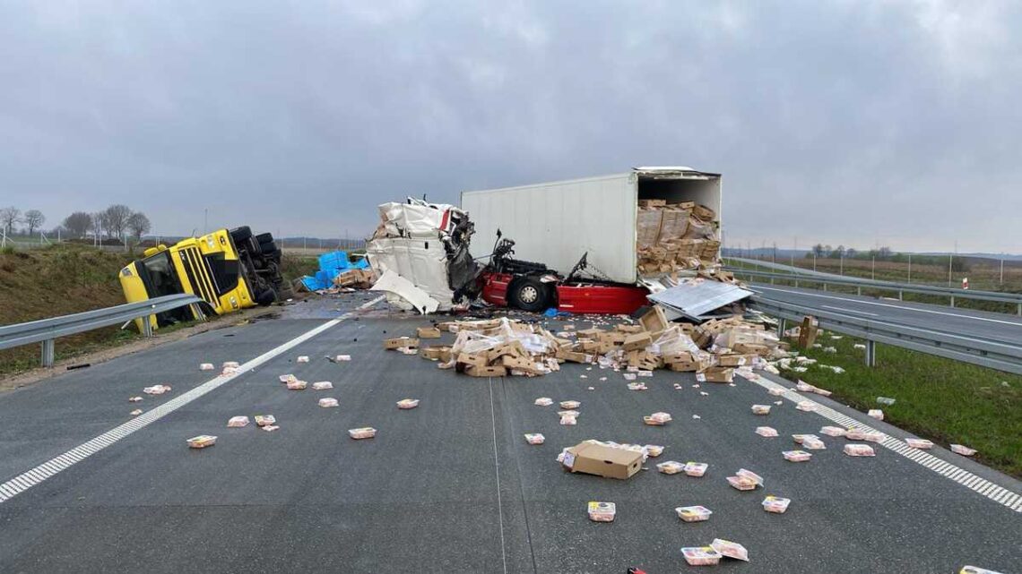 Groźna kolizja na S61